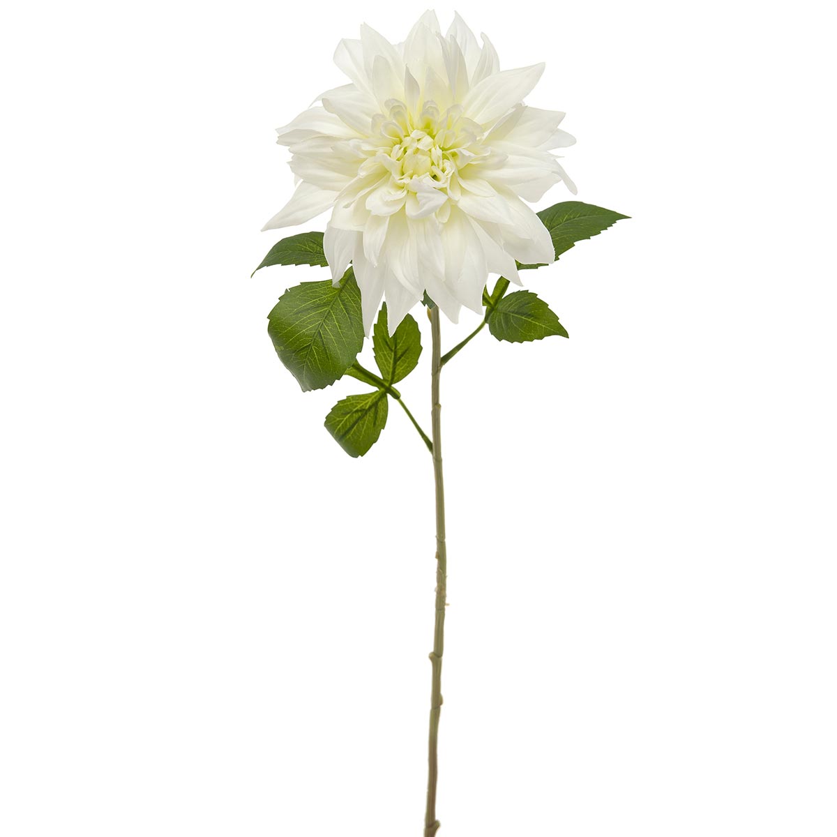 STEM VICTORIAN DAHLIA WHITE 6IN X 30IN POLYESTER - Click Image to Close